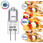 Żarówka halogenowa halogen JC G4 20W 12V żarnik 12 szt. Trustworthy8 kapsułkowa, ciepłe białe światło