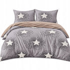 Pościel Bawełna Satynowa 200x220 + 2x70x80 NELA Designerski Komplet zestaw 3 części, poszewki na poduszki, zamek