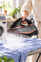 Żelazko parowe ceramiczne mocne 3000W anti-drip anti-calc strażak powłoka 3000 w