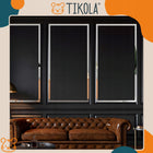 Tikola Listwy Chrom Taśma Ozdobna Samoprzylepna Srebrna Dekoracyjna 2cm 10m naklejka wykończeniowa, pasek do wnętrz