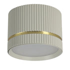 Oprawa Halogenowa Sufitowa LED Tuba GX53 Spot Natynkowa Ryflowana Beżowa oczko oświetleniowe, plafon do salonu, kuchni