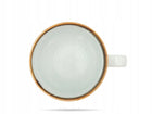 Bogucice kubek 500 ml Rustic Snow duży kubas kawy herbaty Alumina porcelanowy, biały, do mycia w zmywarce