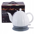 Czajnik elektryczny ceramiczny 1200W 1,2 l biały 1.2 l 1200 w ceramika