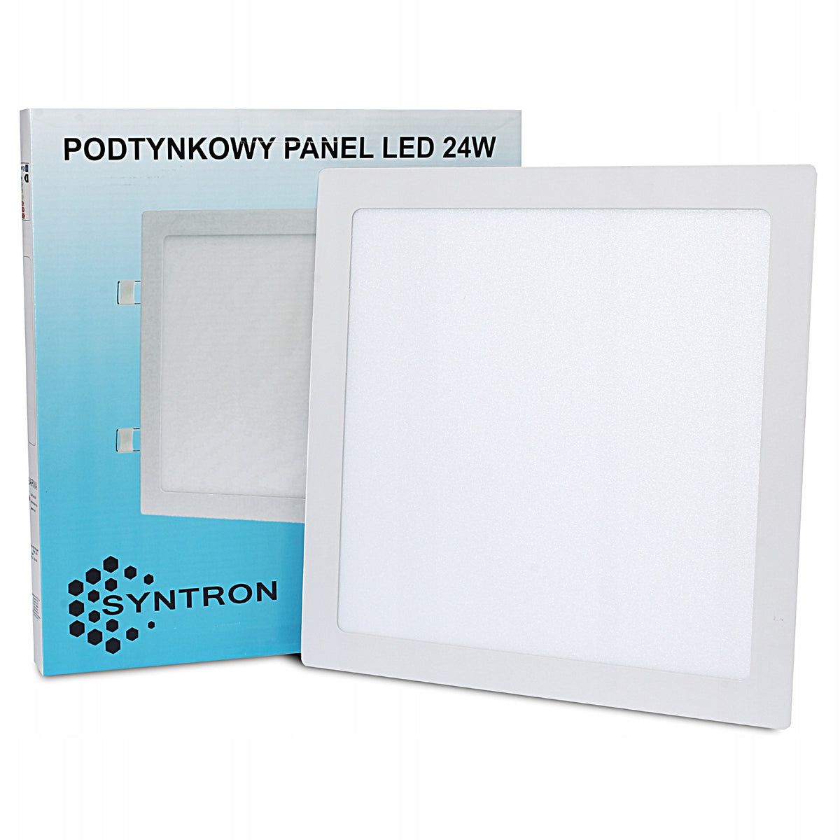 Panel LED podtynkowy plafon sufitowy 24W / 3 barwy kwadratowa lampa biała 29x29 cm, zintegrowane źródło światła