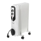 GRZEJNIK ELEKTRYCZNY OLEJOWY Z TERMOSTATEM ENERGOOSZCZĘDNY 2000W ŁAZIENKOWY 450 mm 585 mm grzewcza biały