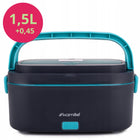 Elektryczny lunch BOX samochodowy śniadaniówka 1,5l torba termiczna kamille termos obiadowy, pojemnik na żywność do