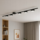 Lampa sufitowa ŻYRANDOL wisząca kinkiet 5x GX53 LOFT NOWOCZESNA oprawa metalowa czarna 5-punktowa do salonu i jadalni