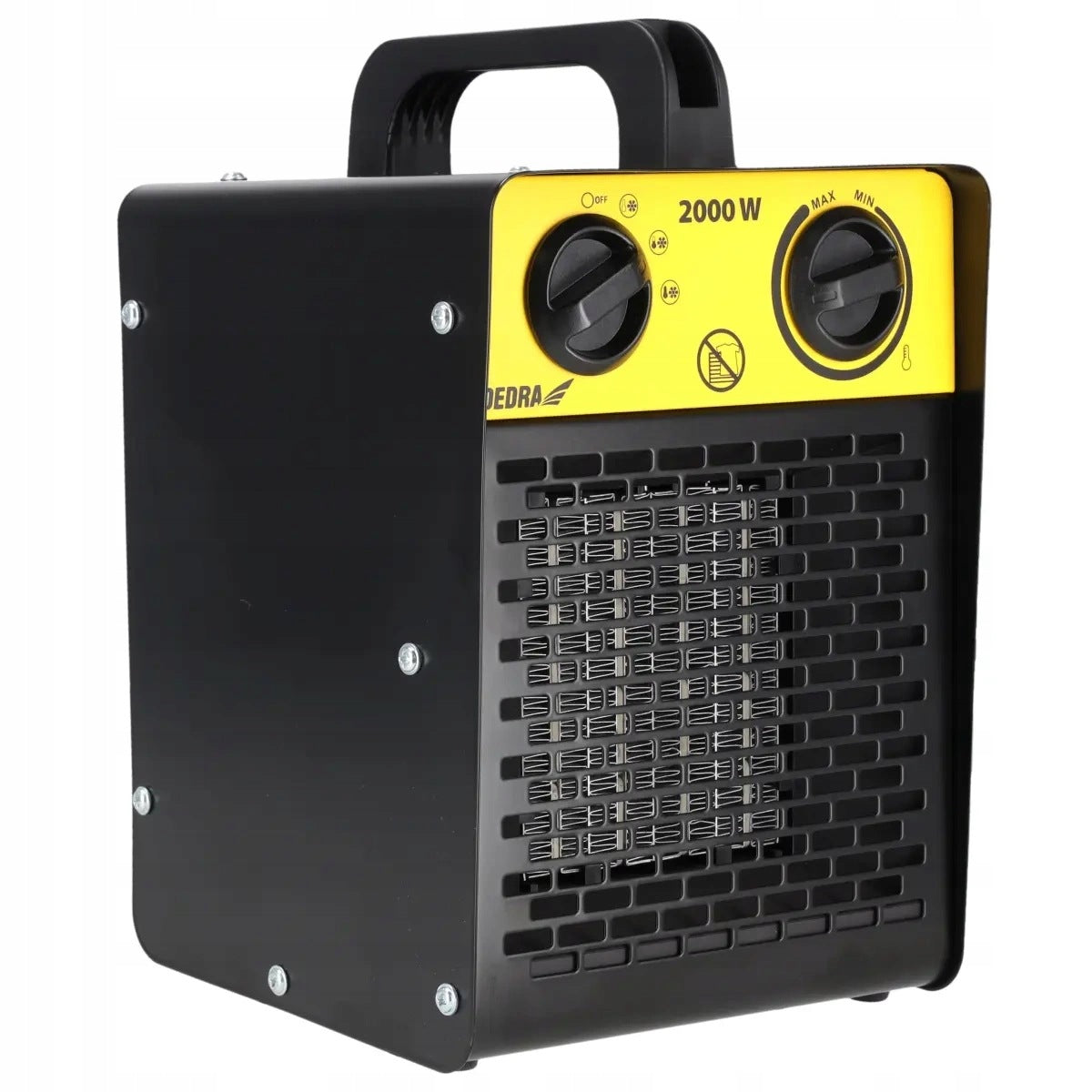 NAGRZEWNICA KWADRATOWA CZARNA PTC ELEKTRYCZNA 2000W DED9930C1 DEDRA grzewcza