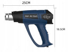 OPALARKA Elektryczna 2 biegi 2000W 600C regulacja pistolet do gorącego powietrza, suszarka techniczna, przepływ 500