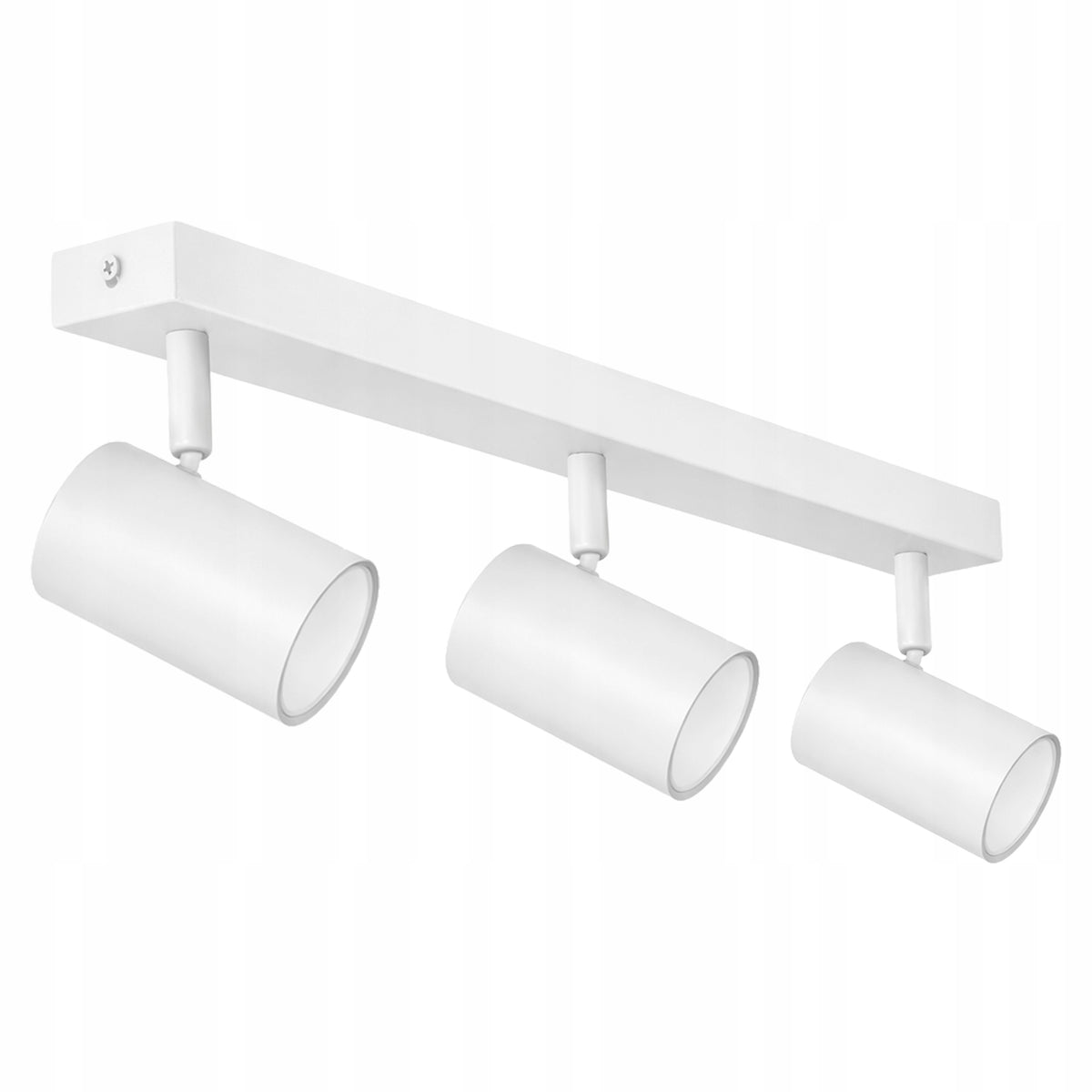 Lampa sufitowa kinkiet LED 3xGU10 biała regulowana spot oprawa kierunkowa metalowa 3-punktowa do salonu kuchni korytarza