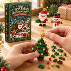 24Day Mini Christmas Brick Ornament Kalendarz adwentowy wiszący