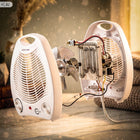 Termowentylator grzejnik elektryczny farelka 2000W z termostatem 3 tryby biały