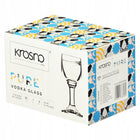 Kieliszki do wódki na nóżce Pure KROSNO 6szt 20ml 30ml Epicure zestaw do likieru i nalewek, szklane, bezbarwne, do