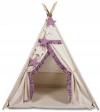 Namiot tipi teepee dla dzieci 3 poduszki przytulanki+GIRLANDA produkt PL wigwam iglo do zabawy 160 cm od 6 miesięcy