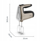Mikser ręczny tefal Powermix Silence HT663AF0 4w1 blender 850 w 6 prędkości srebrny