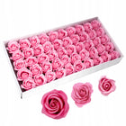 Ozdobne Róże Mydlane Kwiaty 50 szt MIX kolor do Dekoracji Flower Box mydełka w kształcie różyczek, upominek, ozdoba