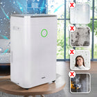 Osuszacz powietrza eberg azari pochłaniacz 20l/24h +WiFi +timer +higrostat 330 w