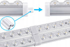 Lampa LED sufitowa robocza przemysłowa listwa oprawa liniowa 120cm 4500K do garażu warsztatu magazynu, biała aluminiowa