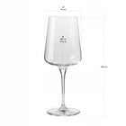 Kieliszki do czerwonego wina infinity krosno 6szt duże nowoczesne merlot szkło, 580 ml, bezbarwne, można myć w zmywarce