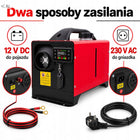 Nagrzewnica spalinowa olejowa 9KW 12V 230V LCD pilot ogrzewanie postojowe ogrzewacz powietrza do garażu i warsztatu