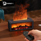 Nawilżacz powietrza kominek LED RGB dyfuzor aromaterapia timer + olejek nawilżacz ultradźwiękowy 10 w