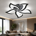 Lampa Sufitowa LED Żyrandol Czarna Nowoczesna do Salonu 60W 6500K wisząca, 5 punktów świetlnych, aluminiowa, 59 cm