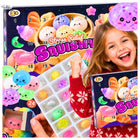 KALENDARZ ADWENTOWY SQUISHY GNIOTKI 24 okienka PIEROŻKI DUMPLINGS stojący