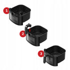 Frytkownica beztłuszczowa 8l Air Fryer Webber 1800W +wifi +8 programów para czarny