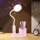 Lampka na biurko do czytania LED Dla Dziewczynki Dla Dzieci Różowa Nocna lampa stołowa, oświetlenie do nauki, wysokość
