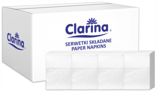 Clarina serwetki do dyspensera 17x17cm 4800szt papierowe białe, gastronomia, restauracja, catering