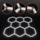 Lampa LED Hexagon Sufitowa Panel Oświetlenie Do Garaż Warsztat 313 x 298 cm plafon techniczny, zimna barwa światła