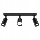Lampa Sufitowa Żyrandol Plafon Tuby Metal LED GU10 oprawa punktowa kwadratowa czarna 1x10 W do salonu i przedpokoju