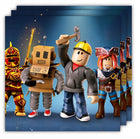 ROBLOX ZESTAW KUBKI + TALERZYKI + SERWETKI URODZINY DEKORACJA 40 el. ROBUX papierowe naczynia jednorazowe na przyjęcie