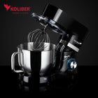Robot kuchenny planetarny mikser koliber X-3200-W 6.2l 7w1 wielofunkcyjny do wyrabiania ciasta i ubijania, moc 2000 w
