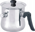 Konighoffer Garnek do mleka z gwizdkiem i pokrywką stal nierdzewna rondel 1,5 l, średnica 16 cm, powłoka