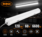 Lampa Sufitowa LED Do Garażu 60W 120cm 6600lm Warsztatu Oprawa Hermetyczna warsztatowa 120 cm znamionowa biały z 99 816