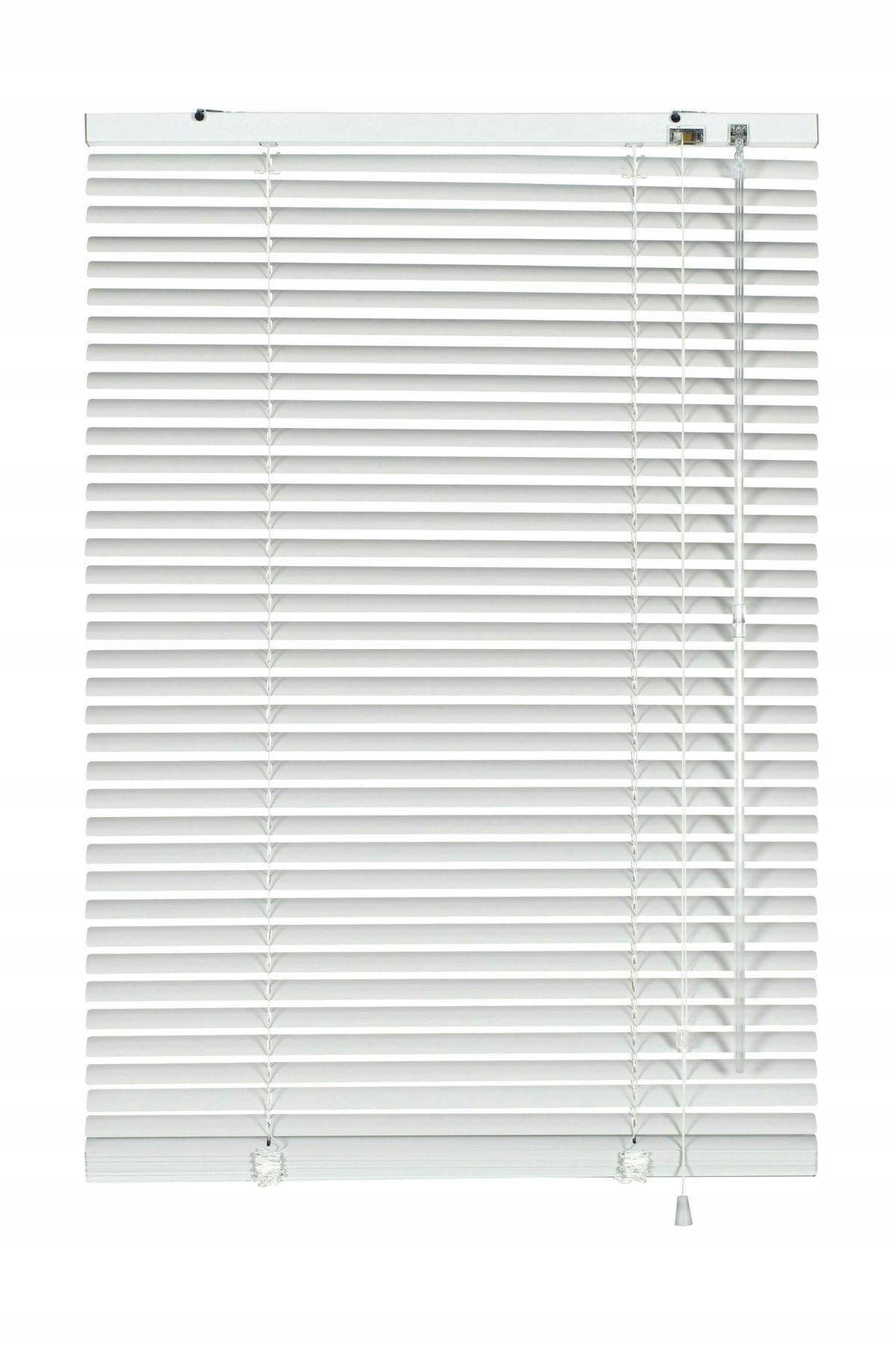 Żaluzja aluminiowa biała 25 mm 70 x 130 cm osłona okienna pozioma do regulacji światła i prywatności