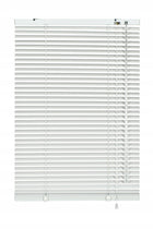 Żaluzja aluminiowa biała 25 mm 70 x 130 cm osłona okienna pozioma do regulacji światła i prywatności