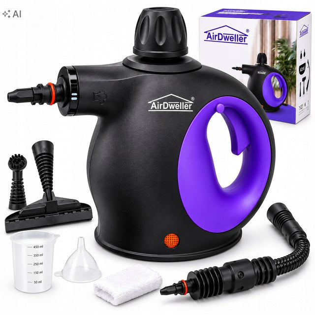 Myjka parowa czyścik parownica 2000W airdweller 3.5BAR do FUG okien MOP 6W1 urządzenie do czyszczenia parą, do szyb, podłóg i armatury