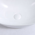 Veldman Umywalka ceramiczna nablatowa zuzan 48 white misa łazienkowa owalna bez otworu na baterię