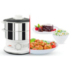 Parowar Tefal Convenient Inox VC145130 900 w garnek do gotowania na parze, 2 pojemniki, pojemność 6 l, pojemnik na
