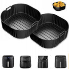 FOREMKA SILIKONOWA WKŁAD DO FRYTKOWNICY AIR FRYER BEZTŁUSZCZOWEJ 23X23cm kieszeń do pieczenia 23 cm z 25 sztuk