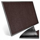 Wycieraczka do butów domu pod drzwi wejściowa duża gumowa mocna 60X90 cm mata tekstylna PVC brązowa wewnętrzna 7 mm