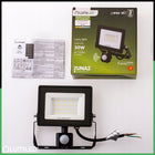 Halogen naświetlacz LED 30W 4000K IP44 zewnętrzny lampa z czujnikiem ruchu reflektor 2700 lm, neutralna biel, do ogrodu