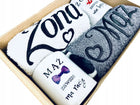 PREZENT NA ŚLUB WESELE KOMPLET RĘCZNIKÓW HAFT KUBEK ŻONA MĄŻ ZESTAW BOX tekstylia łazienkowe 50x100 cm 410-500 GSM