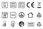 Lampa Sufitowa Żyrandol Plafon Metalowa LOFT LED 3xE27 Beżowa Druciana do salonu, jadalni, kuchni i sypialni