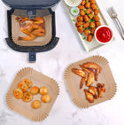 300 szt. papier AIR fryer frytkownicy beztłuszczowej wkład wkłady pieczenia okrągłe foremki jednorazowe 20 cm do