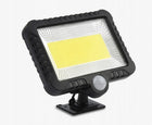 Lampa solarna z czujnikiem ruch i zmierzchu 100 LED naświetlacz IP65 zimne światło 6000K 2 tryby