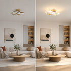 Nowoczesna Złota Lampa Sufitowa LED Żyrandol do Salonu 22W 4500K oprawa wisząca aluminiowa neutralne światło 25 cm