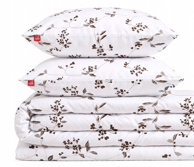 Komplet pościeli 100% bawełna herbal dream 200x220 + 2 poszewki 70x80 bielizna łóżkowa, tekstylia do sypialni